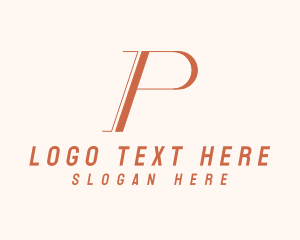 Professional Business  Letter P  Logo