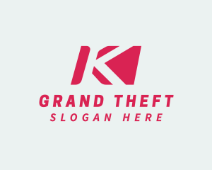 Logistics Forwarding Letter K Logo