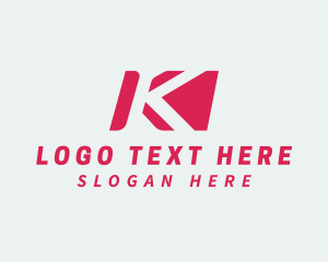 Logistics Forwarding Letter K Logo