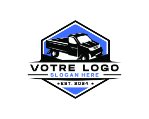 Driving - Pickup Truck Garage logo design