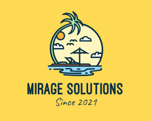 Mirage - Summer Island Vacation logo design