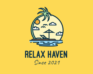 Vacation - Summer Island Vacation logo design