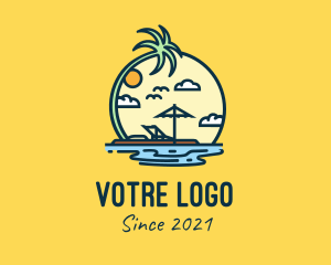 Mirage - Summer Island Vacation logo design