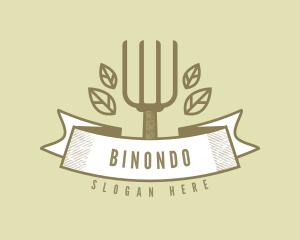 Rustic Gardening Fork Logo