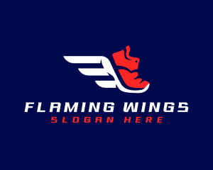 Wings - Running Shoes Wings logo design
