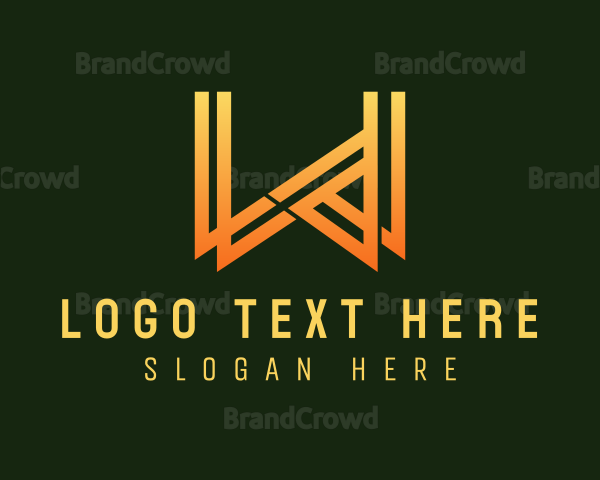 Building Company Letter W Logo