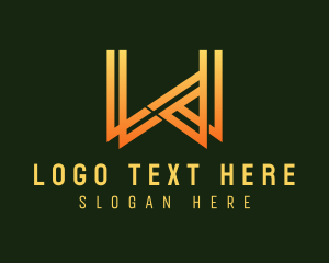 Construction - Building Company Letter W logo design