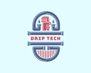 Pipe Wrench Maintenance logo design