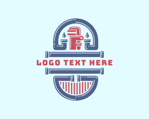 Wrench - Pipe Wrench Maintenance logo design