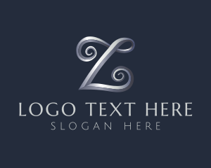 Restaurant - Silver Enchanted Letter Z logo design