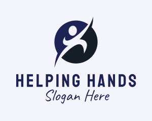 Volunteering - Human Counseling Fitness logo design