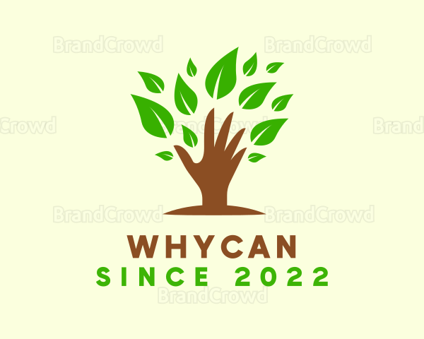 Holistic Wellness Hand Tree Logo