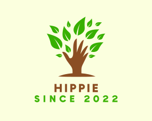 Gardener - Holistic Wellness Hand Tree logo design