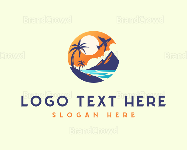Travel Sunset Island Logo