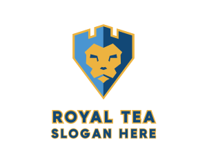 Royal Lion Castle logo design