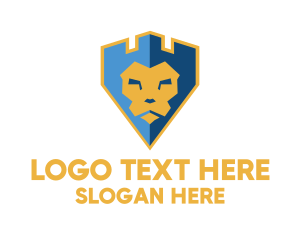 Leader - Edgy Lion Castle logo design