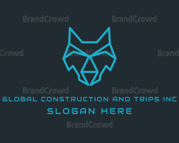 Digital Head Wolf Logo