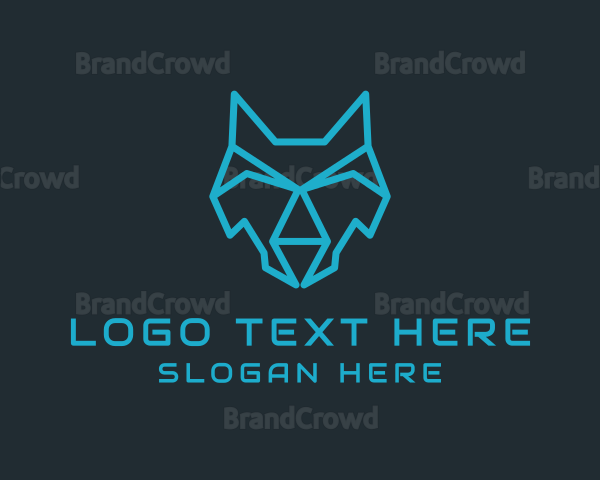 Digital Head Wolf Logo