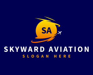 Airplane Travel Aviation logo design