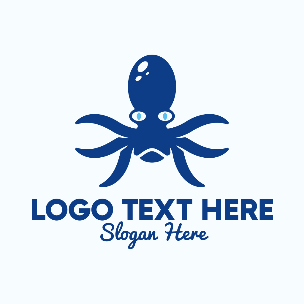 Blue Kraken Creature Logo | BrandCrowd Logo Maker