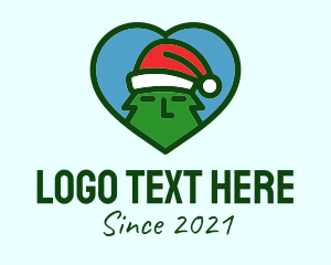 Hatmaking - Santa Christmas Tree logo design