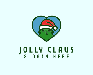 Santa Christmas Tree  logo design