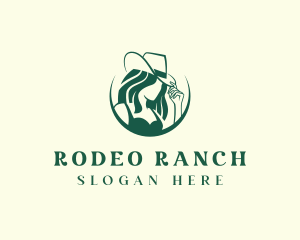 Western Cowgirl Rodeo logo design