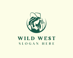Western - Western Cowgirl Rodeo logo design