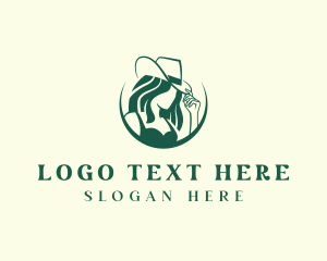 Troupe - Western Cowgirl Rodeo logo design