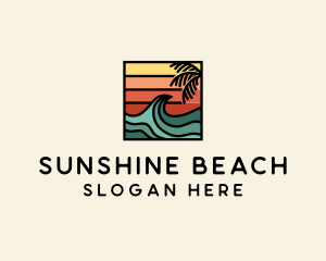 Summer - Summer Sunset Surf Wave logo design