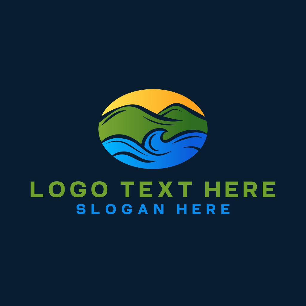 Mountain Hill Ocean Logo | BrandCrowd Logo Maker