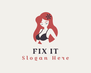 Sexy Bra Underwear logo design