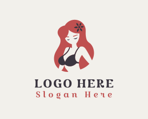 Sexy Bra Underwear logo design