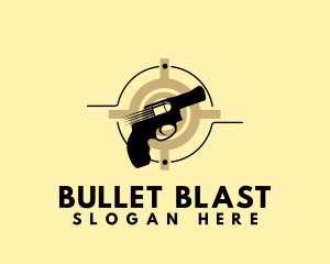 Ammunition - Shooting Gun Target logo design