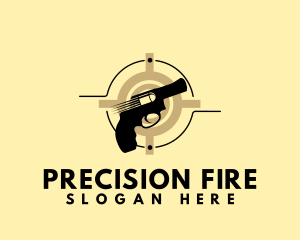 Artillery - Shooting Gun Target logo design