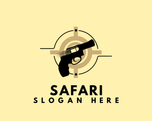 Business - Shooting Gun Target logo design