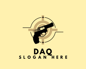 Shooting Gallery - Shooting Gun Target logo design