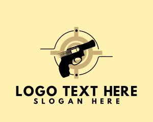 Target - Shooting Gun Target logo design