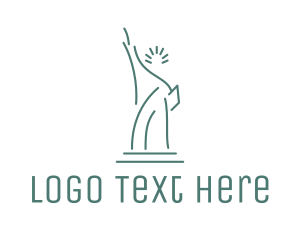 Destination - New York Statue of Liberty logo design