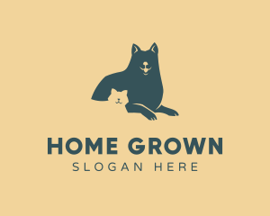 Domestic - Silhouette Dog Cat logo design