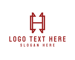 Letter H - Professional Outline Letter H Business logo design