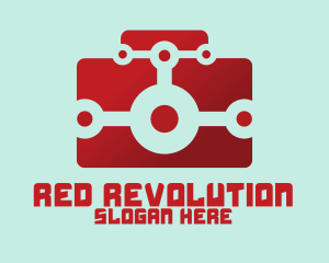 Red Digital Camera logo design