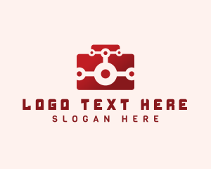 Camera Store - Red Digital Camera logo design