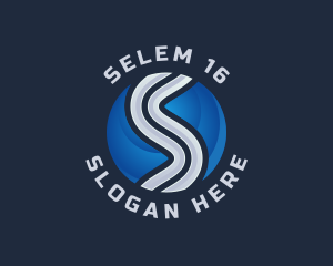 Modern Sphere Company Letter S logo design