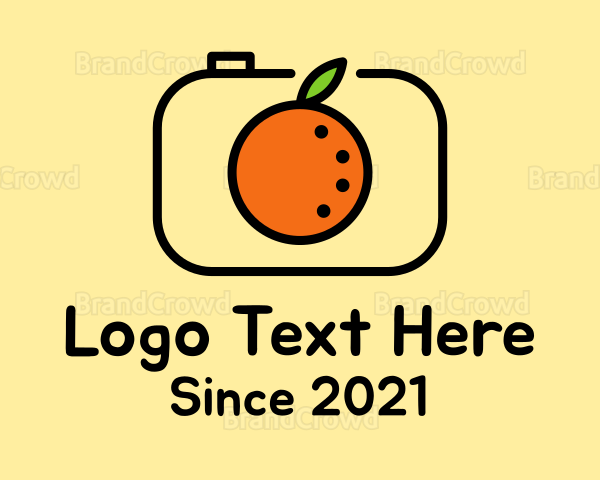 Orange Fruit Camera Logo