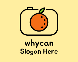 Orange Fruit Camera Logo