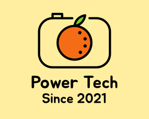 Camera Repair - Orange Fruit Camera logo design