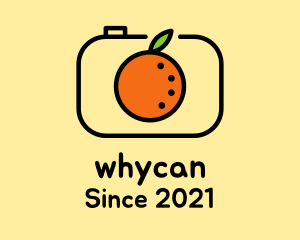 Digital Camera - Orange Fruit Camera logo design