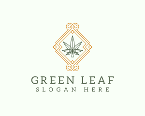 Marijuana Weed Leaf logo design