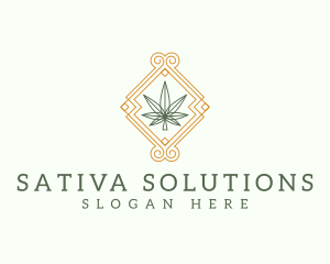 Marijuana Weed Leaf logo design